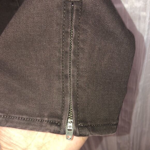 Chico’s 0 (US 4-6) Brown PerfectStretch Girlfriend Slim Leg/Ankle Jeans - Picture 9 of 15